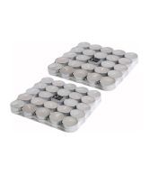 Hosley Set of 50 Unscented Wax Tea Light (Buy 1 Get 1 Free)