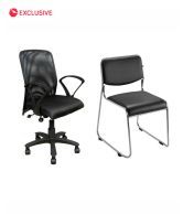 Buy 1 Mesh Back Chair Get 1 Stackable Chair Free