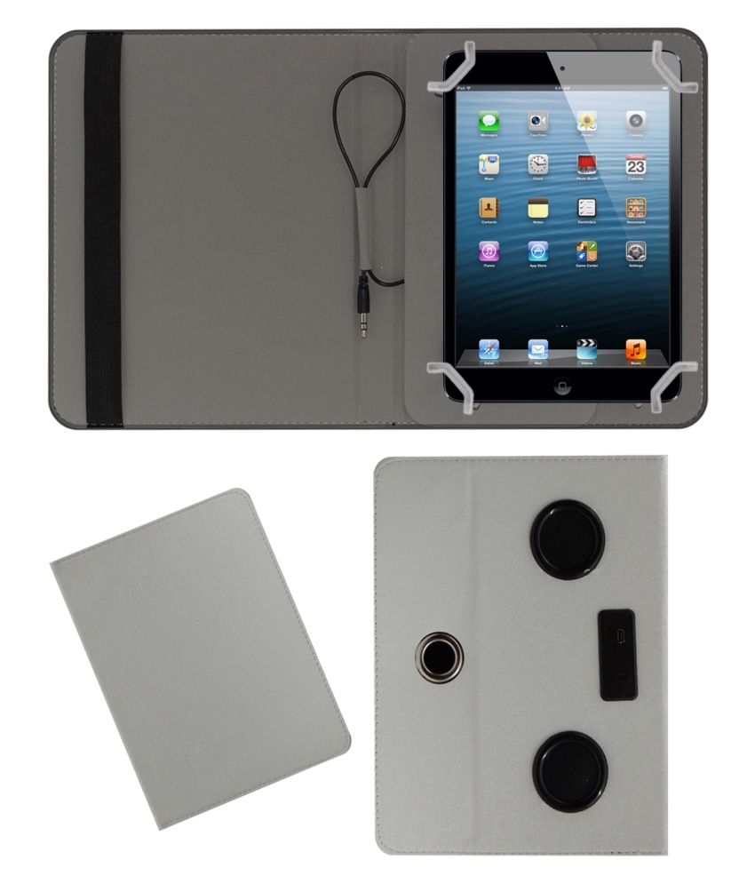 ACM PORTABLE 360 DEGREE ROTATING ROTATE MUSIC SPEAKER & LEATHER FLIP