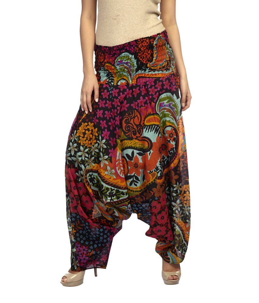 True Fashion Black Cotton Dhoti Pants