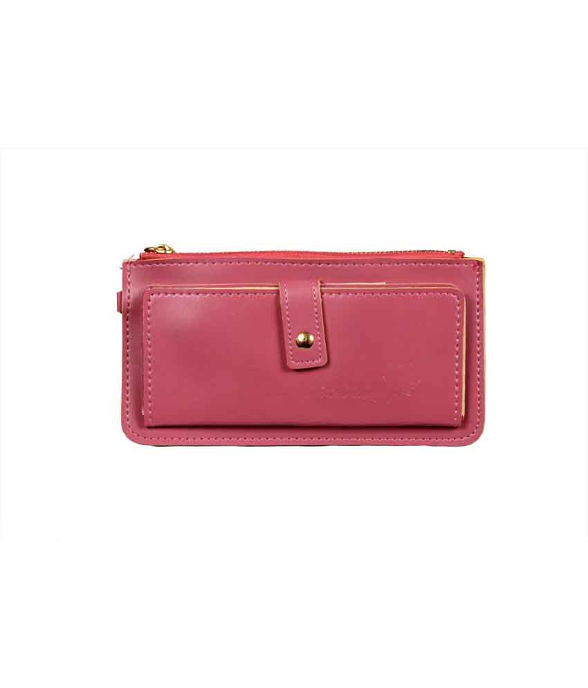 Buy Top-zone Light Pink Non Leather Zip Casual Long Wallet For Women at Best Prices in India ...