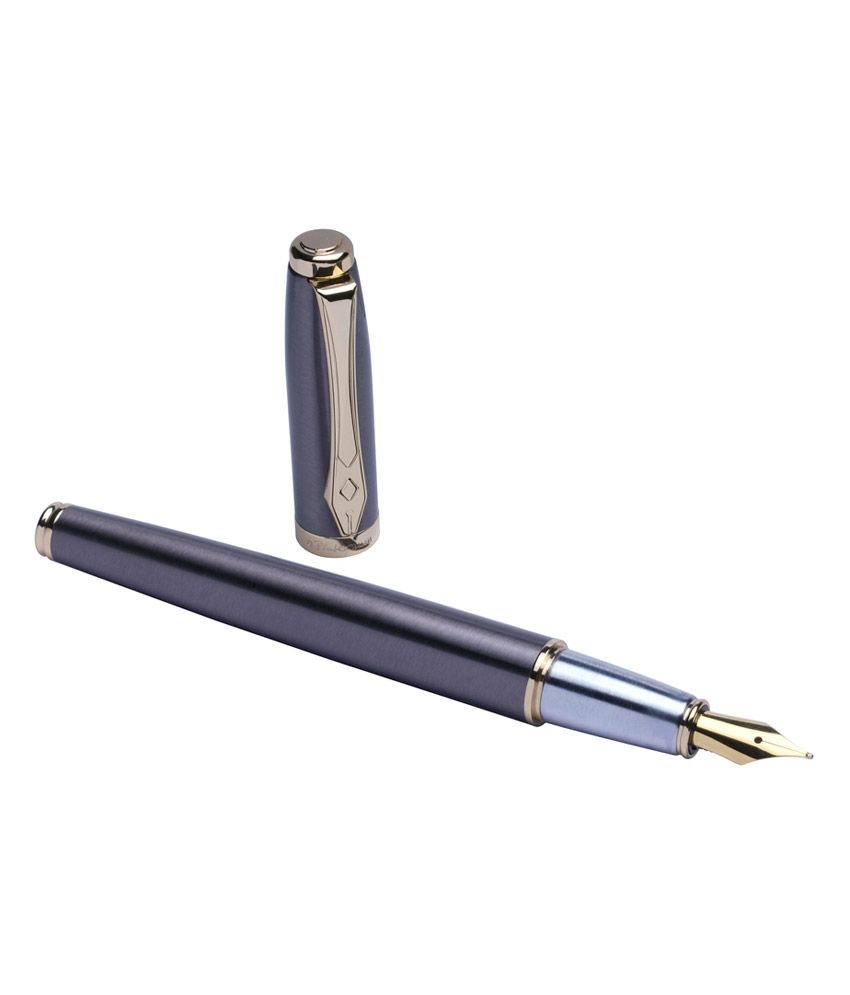 Platignum UK Nostalgia Silver Body Gold Fountain Pen Buy Online at