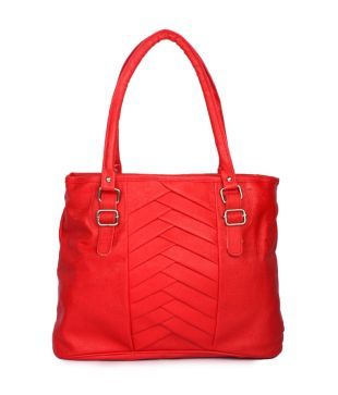 Maiden Red P.U. Shoulder Bags