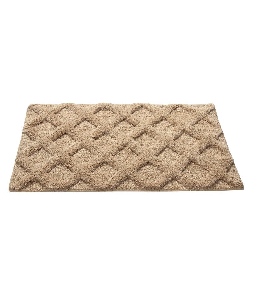 Homefurry Beige Abstract Cotton Floor Mat Buy Homefurry Beige