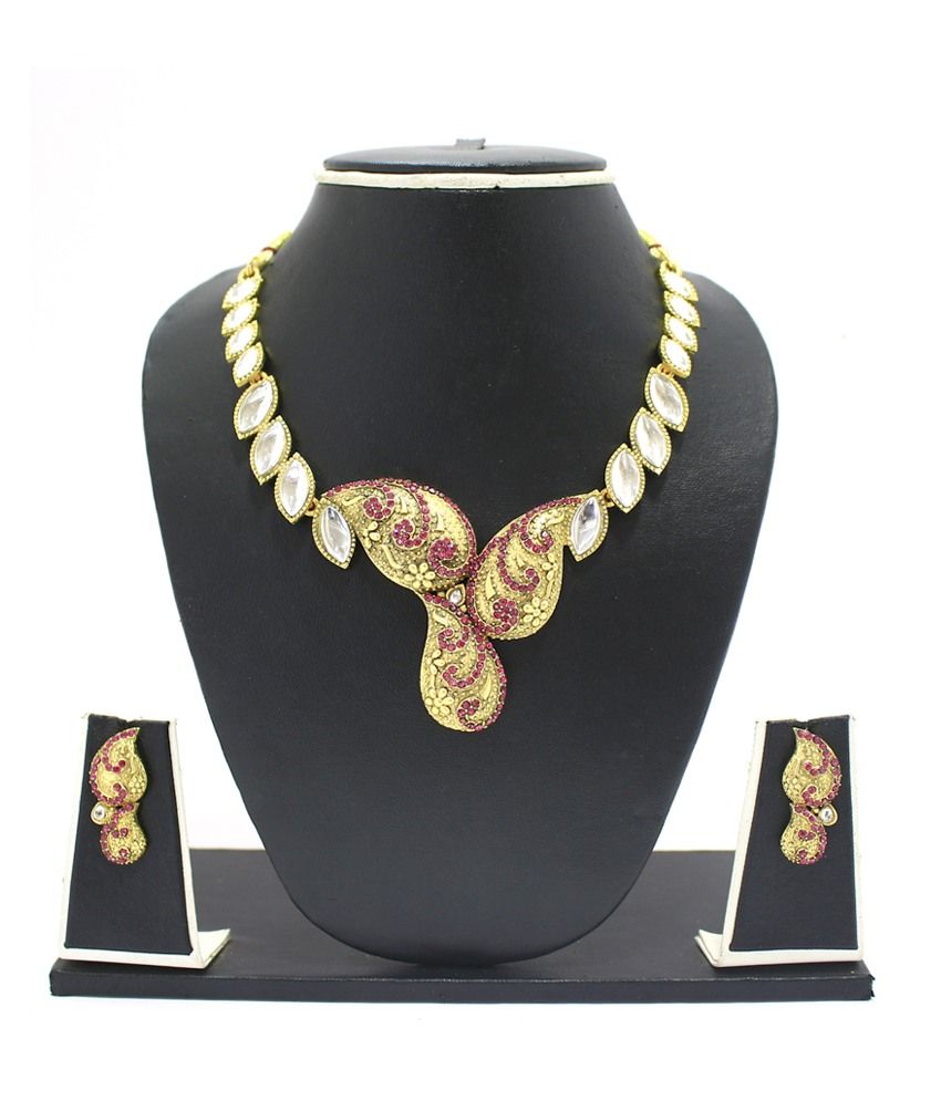 Zaveri Pearls Alloy Necklace Set Buy Zaveri Pearls Alloy Necklace Set