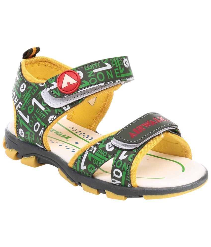 Sorry! Airwalk Green  Yellow Sandals for Boys is sold out.