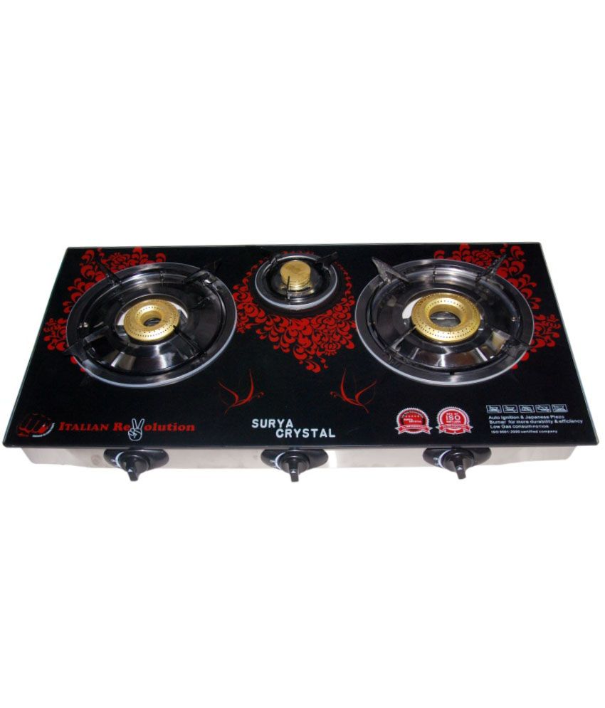 Surya Crystal 3 Burner Automatic Price in India Buy Surya Crystal 3