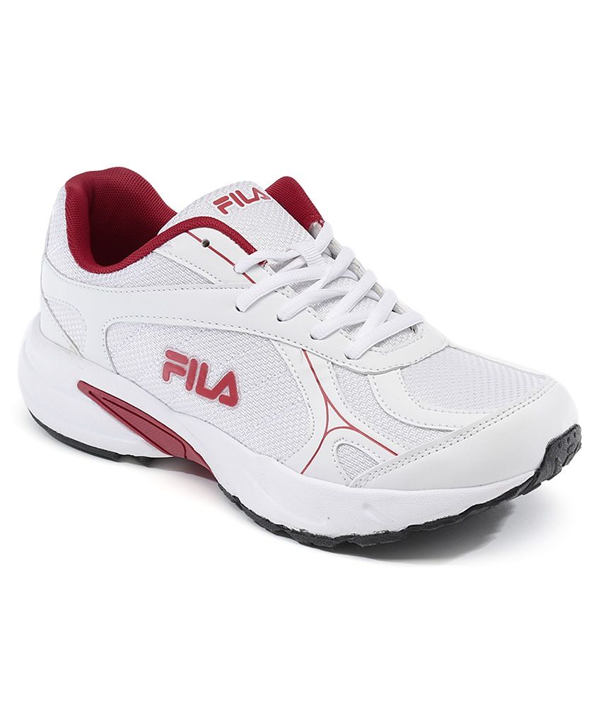 fila white and red sneakers