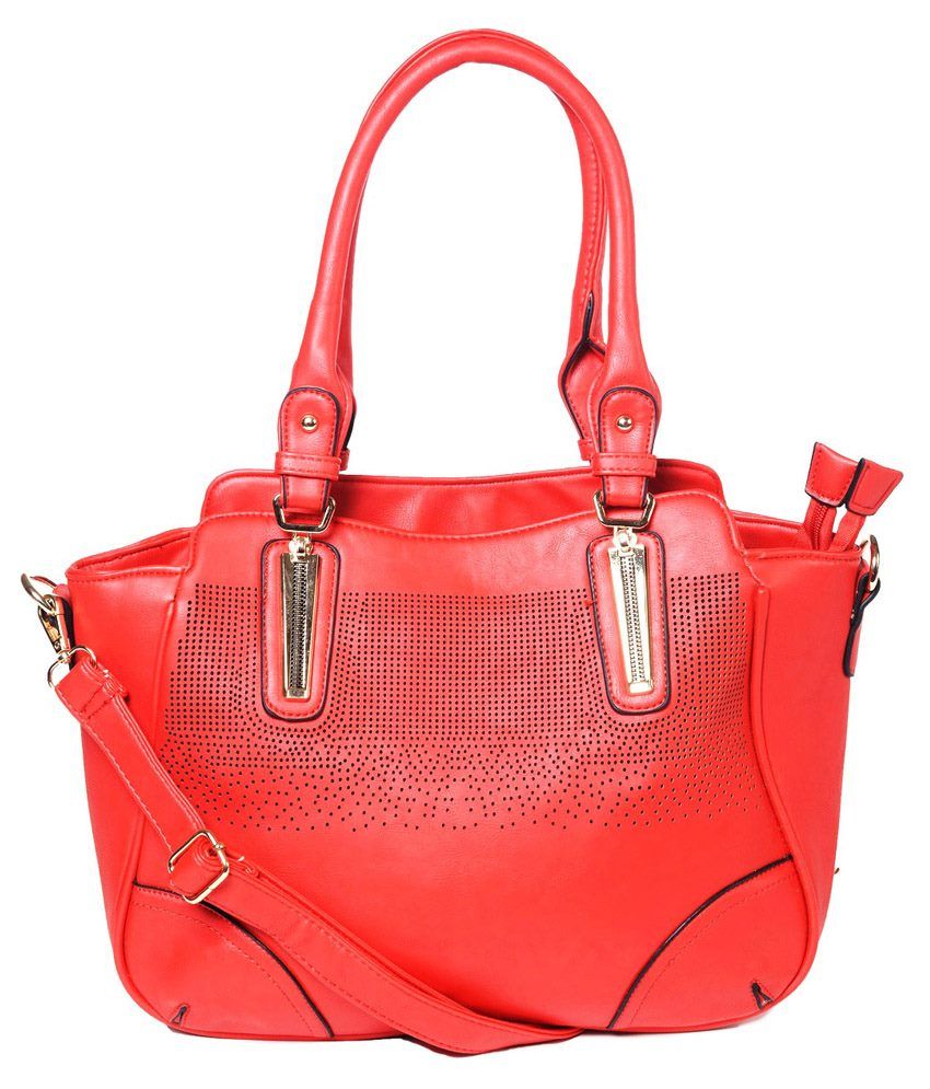 red over the shoulder bag