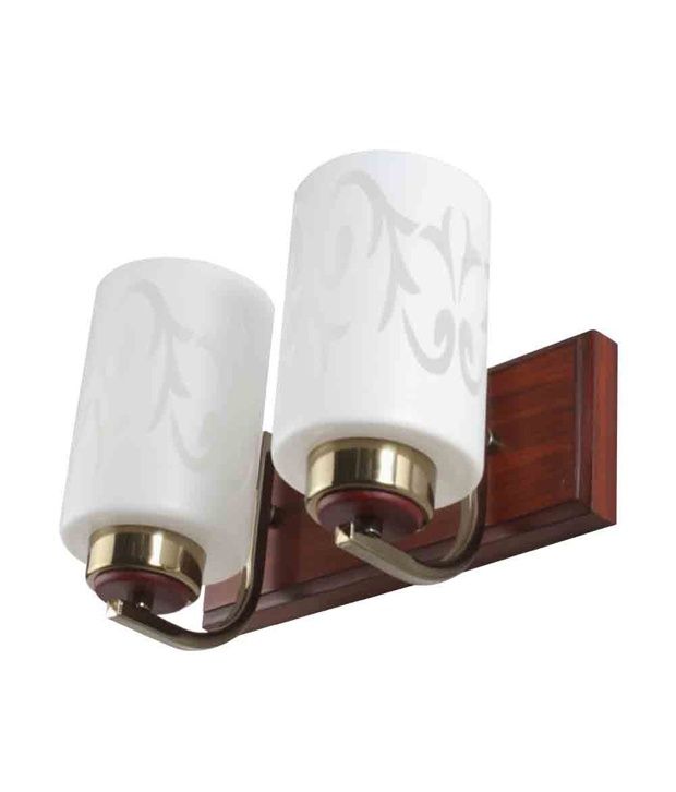 Buy LeArc Designer Lighting Wood Antique Gold Wall Lights Online at Low Price in India - Snapdeal