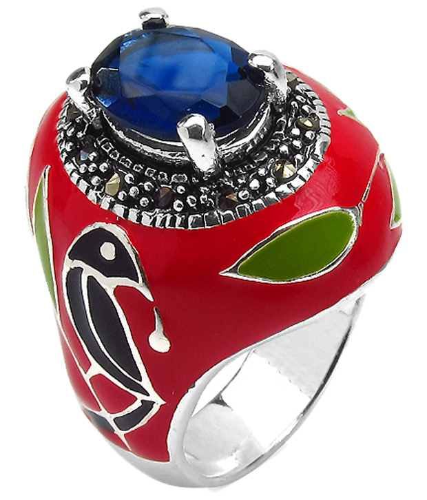 Sapphire And Marcasite Ring Sapphire And Marcasite Ring