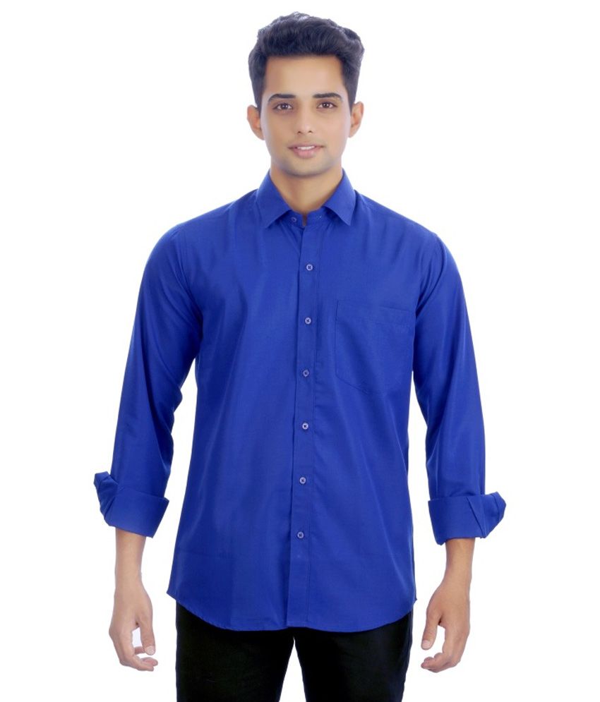 Granix Blue Formals Shirt - Buy Granix Blue Formals Shirt Granix Blue Formals Shirt - Buy Granix Blue Formals Shirt