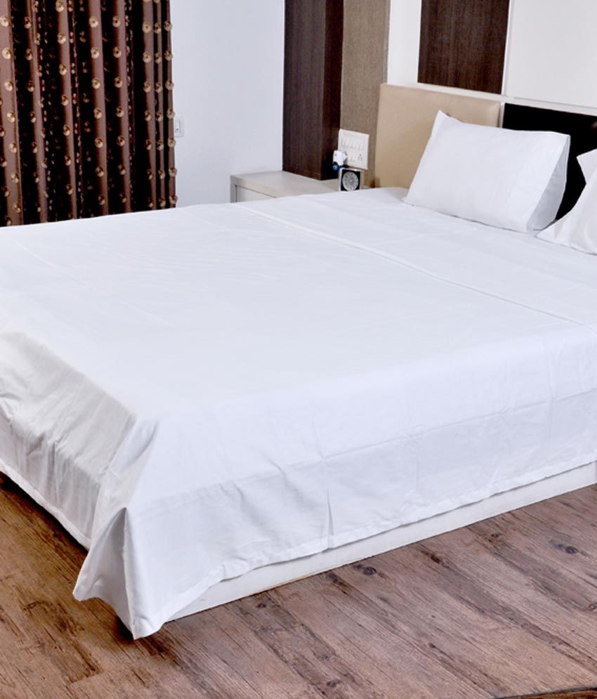 Linen Bedding White Plain Cotton Bedsheet Buy Linen Bedding White 