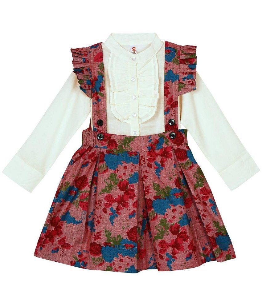 oye maroon sleeveless pino dress with white cambric oye maroon sleeveless pino dress with white cambric