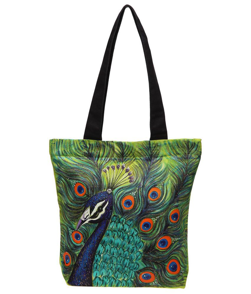 Pranil Designs Hand Painted Canvas Tote Bag