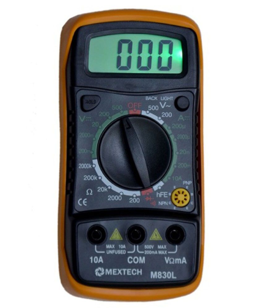 Mextech M830L Yellow Digital Multimeter Buy Mextech M830L Yellow