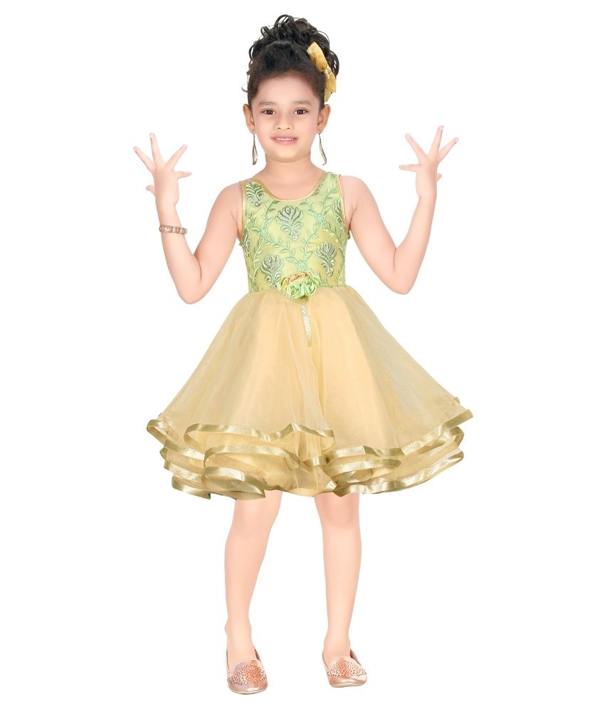 golden frock design