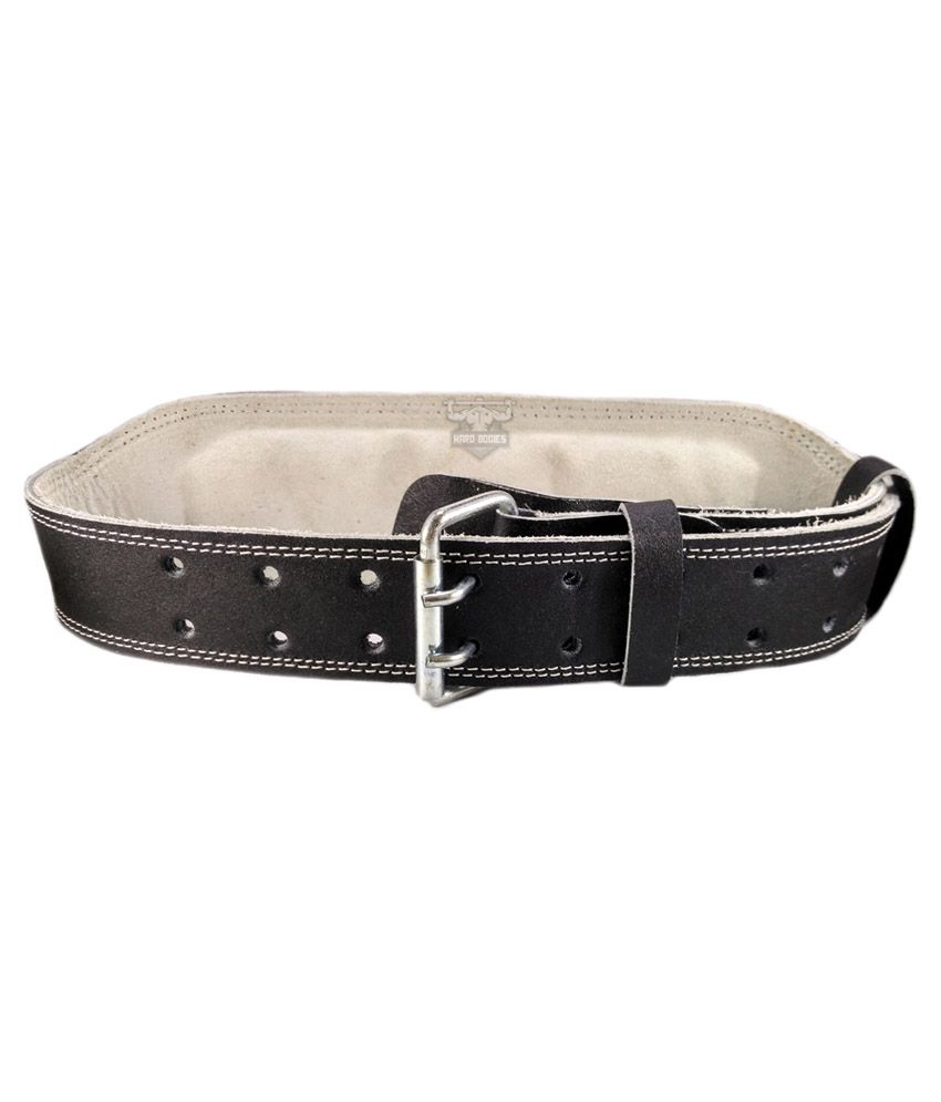 Hard Bodies Genuine Leather Gym Belt (Black) Buy Online at Best Price on Snapdeal