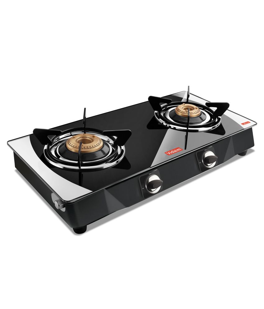 Minimalist Two Burner Gas Stove for Simple Design