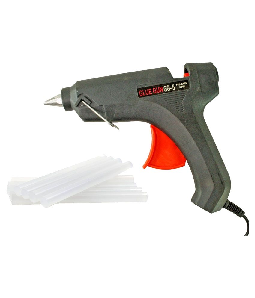 Jm 60w Multi Purpose Hot Melt Glue Gun With 10 Big Glue Sticks Tools