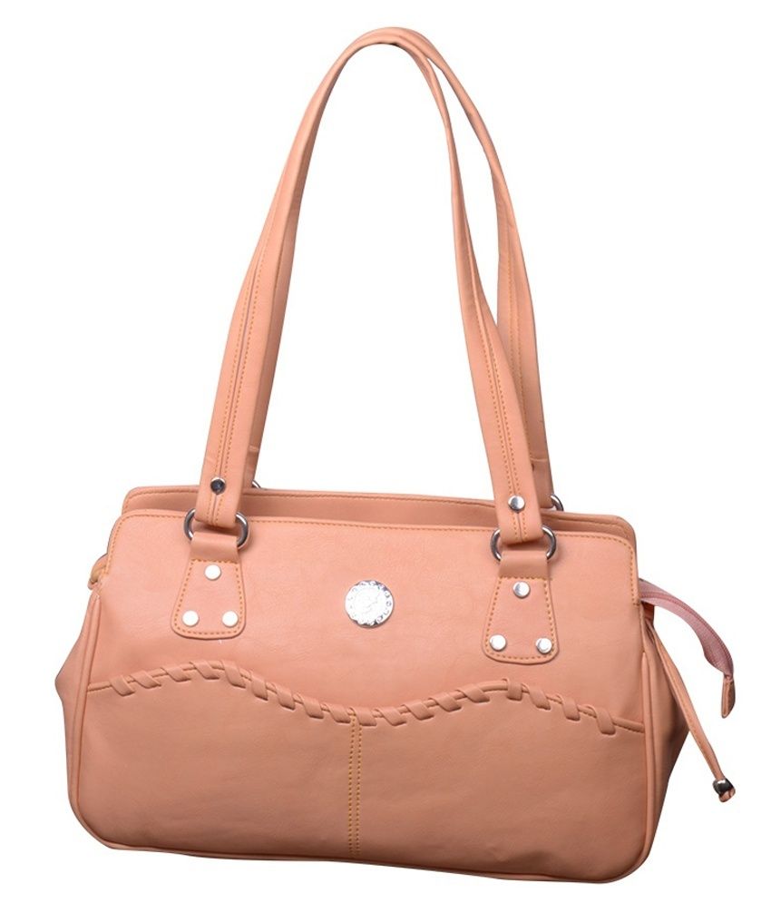 peach shoulder bag