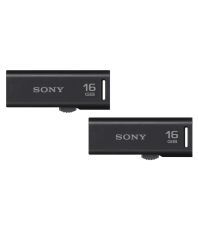 Sony Micro Vault USM16GR 16GB USB Pen Drive Pack Of 2 - B...