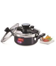 Prestige Clip On Series Hard Anodised 3 Litre Pressure Cooker with Glass Lid Accessory