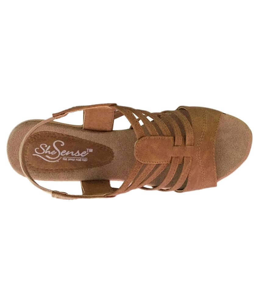 tan low heel