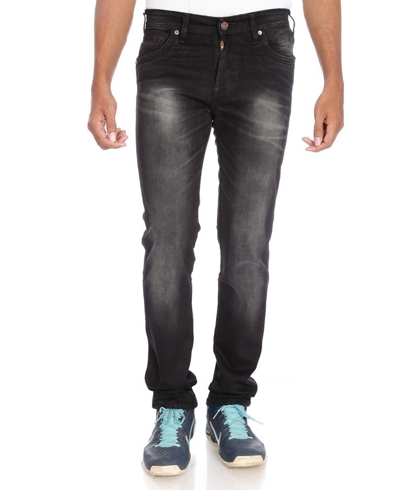 wrangler black slim fit jeans