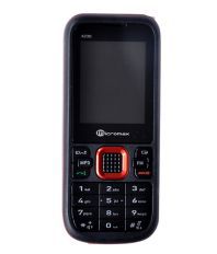 Micromax X230 Dual Sim Mobile Phone - Black and Red