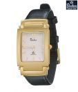 Rochees Silver Fashionable Leather Watch