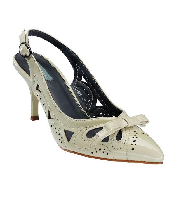 Catwalk Fabulous Beige Court Shoes