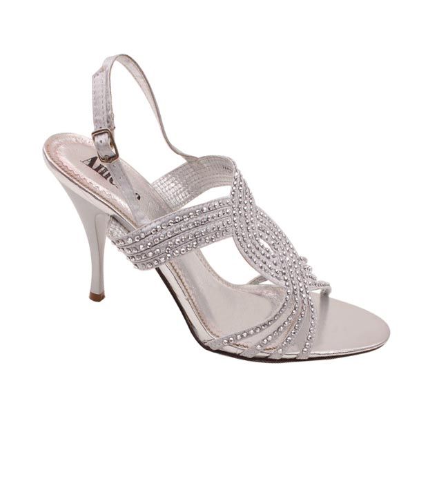 Ameise Spectacular Silver Stiletto Sandals