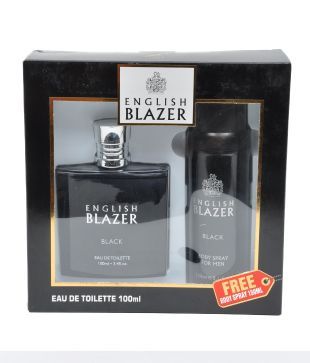 English Blazer Black Men G/Set (Edt100ml +Deo 150ml)