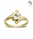 AG Alluring Diamond Ribbon Ring