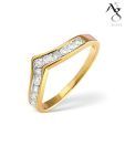 AG 11 Diamonds Solid Band Ring