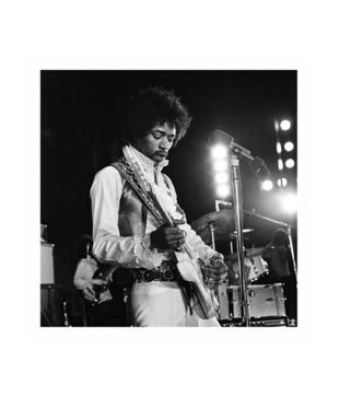 Jimi Hendrix (Live) (15.7 x 15.7 Inches)