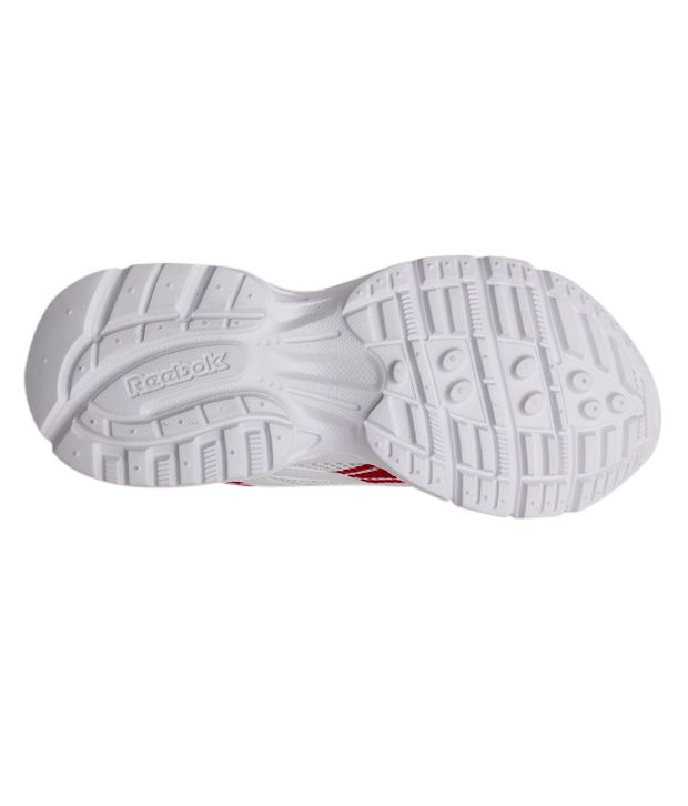 Reebok Enthusiastic White & Red Sports Shoes