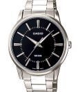 Casio Formal Black Steel Watch