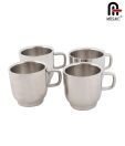 Mosaic Classic Stainless Steel Tea Cup Set