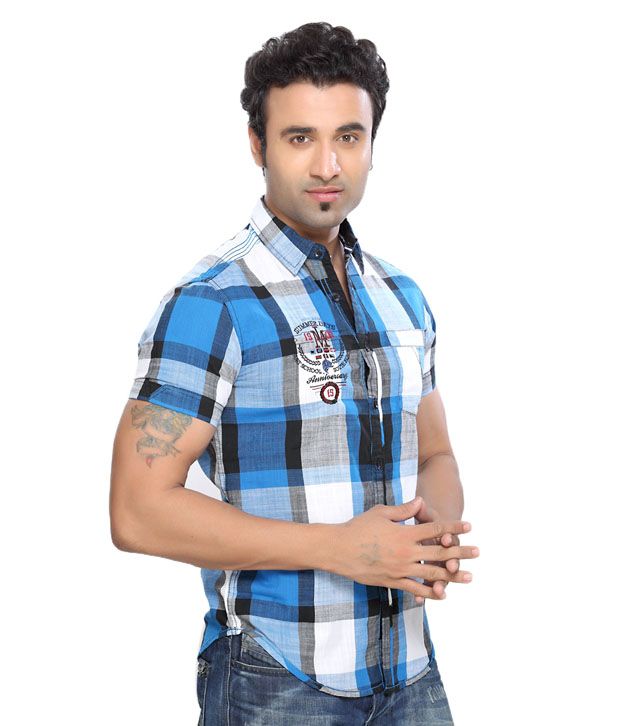 Locomotive Casual Blue Shirt