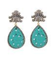 Styleos Majestic Turquoise Drop Earrings