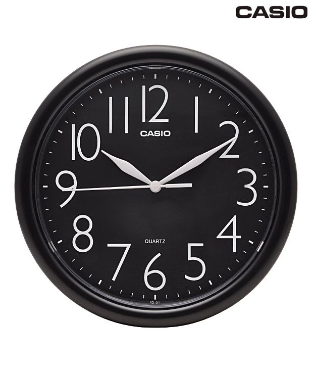 Casio Round Black Wall Clock: Buy Casio Round Black Wall Clock at Best