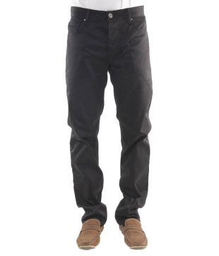 Web Denim Black Satin Jeans