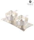Ojas Silver Plated Bowl Set With Tray-5 pcs