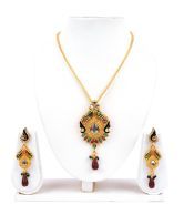 Adhira Finely Designed Multi-Colour Necklace Set