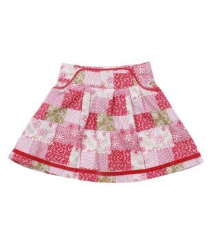 Nauti Nati Elegant Print Skirt For Kids