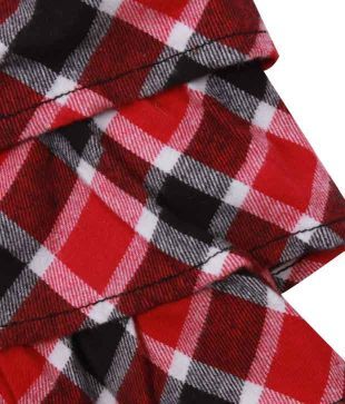 Nauti Nati Red Plaid Tiered Skirt For Kids