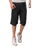 Nike Black Men Cotton Capris