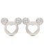 Sia Disney Cute Rhodium Plated Mickey Mouse Studs
